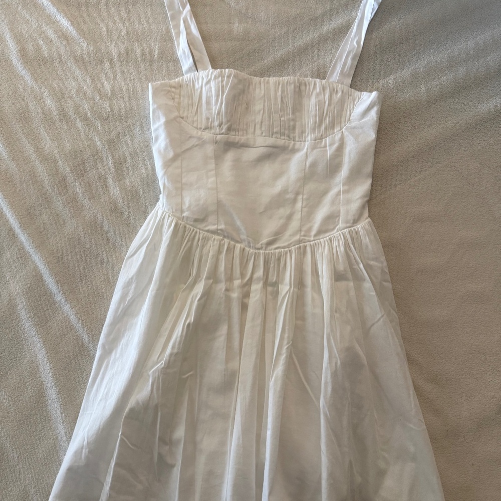Zara white milk maid dress in XS
